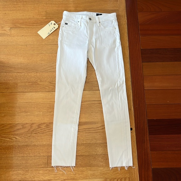 Ag Adriano Goldschmied Denim - AG White Skinny Jeans - Original Length - Size 24